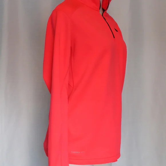 Nike Women's Dri-FIT Half Zip Fleece Hoodie – Highlighter Pink, Size S - Picture 3 of 6
